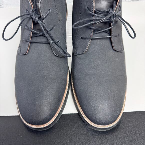 Hawker Rye Men’s Lace Up Chukka Boots Size 11 Charcoal Gray Casual Dress Shoes - Picture 9 of 11
